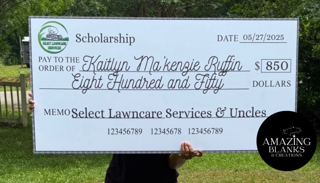 Custom Giant Check