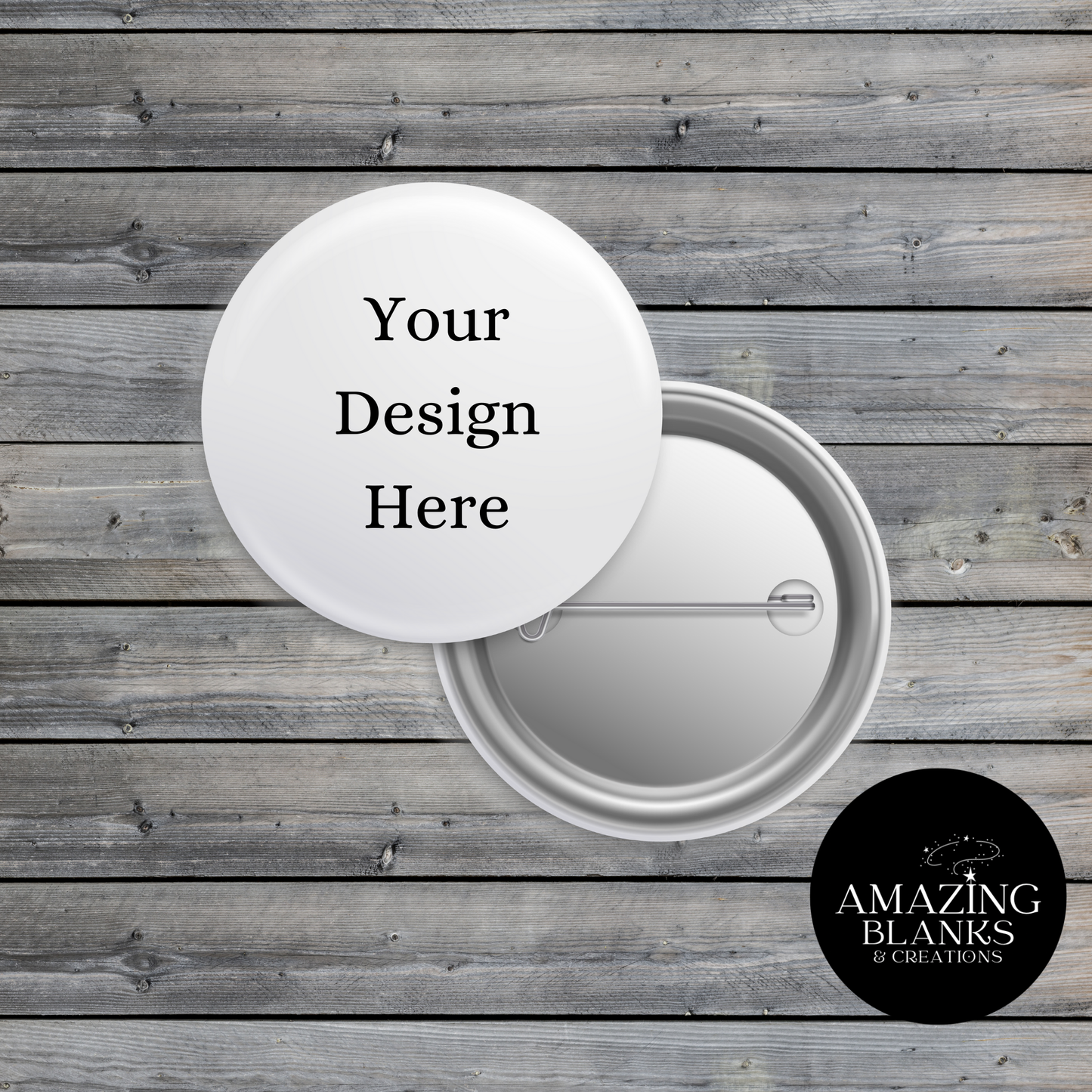 Custom Buttons (Pack of 5)