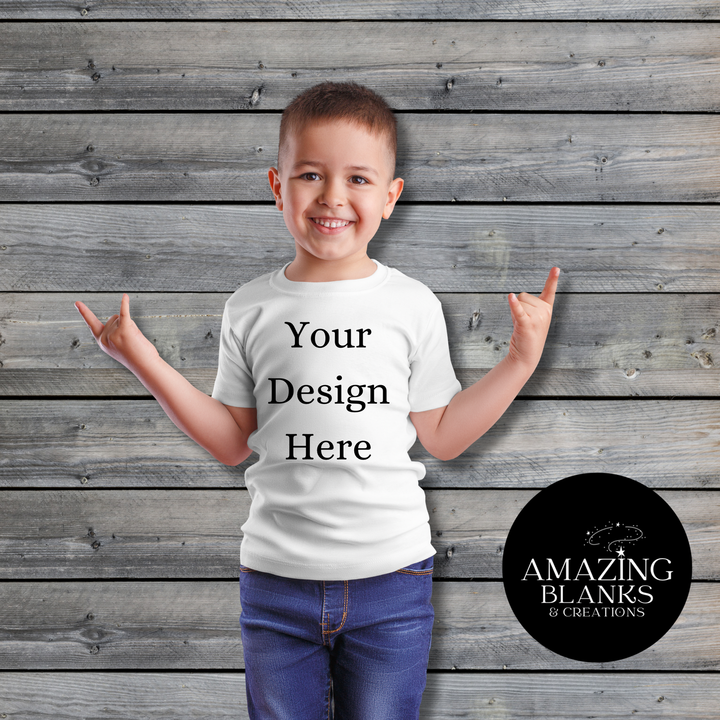 Custom Kids White Shirt