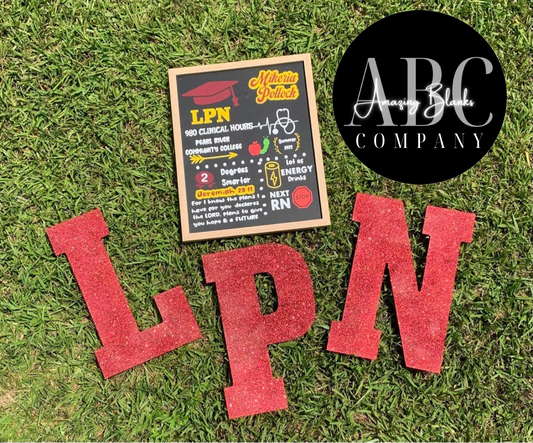 Custom Grad Board & Letters- PICK UP ONLY